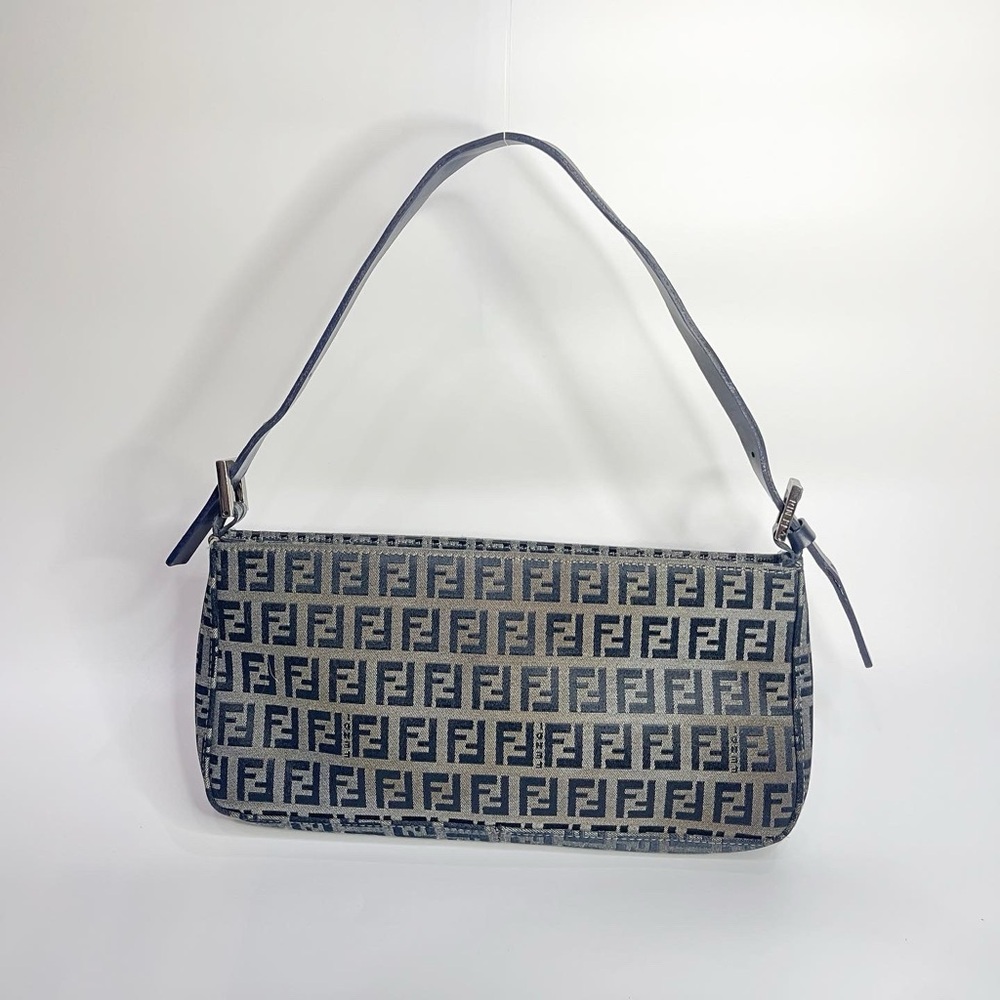 Auth Vintage Fendi Zucchino Handbag